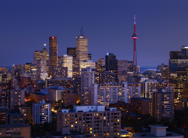 South view from 28 Ted rogers way condo